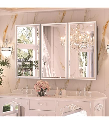 Amazon.com: Jensen 255048 Horizon Frameless Medicine Cabinet, Tri