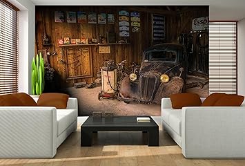 Fototapete Tapete Wandbild Vlies | Alte Werkstatt | | Photo Wallpaper