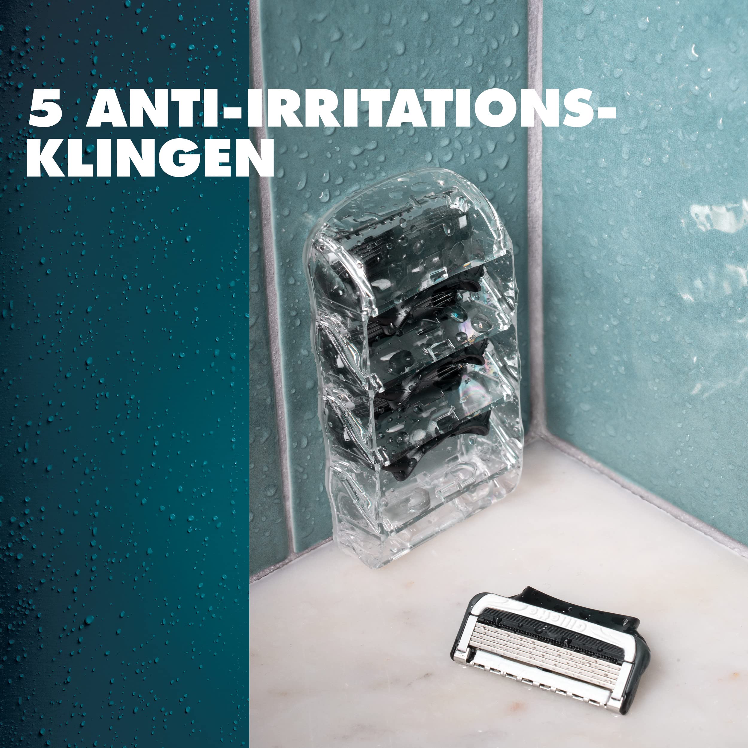 Gillette Intimate Rasierklingen für den Intimbereich, 4 Intimrasierer Ersatzklingen für Nassrasierer mit Gleitstreifen für eine sanfte Anwendung, dermatologisch getestete Klingen für Rasierer 6