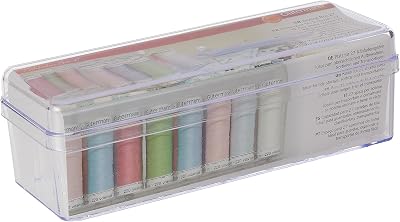Gütermann Sewing Thread Box 27 Spools Storage Case Plastic Box