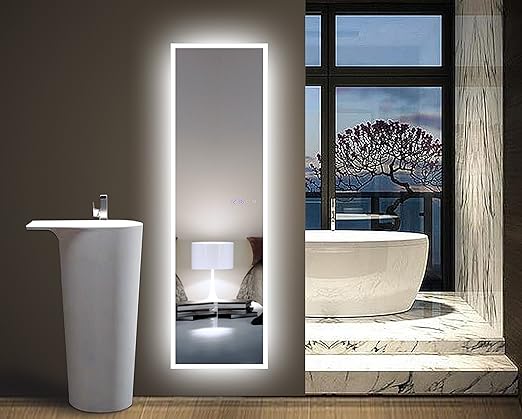 Amazon Com Glasstek Inc Led Standing Floor Mirror 17 3 4 X 63