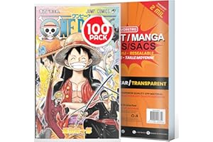 Manga Bags Protector - Resealable Bags Compatible for Medium Digest and Manga - Ultimate Guard Bulk Retail Bags for Your One 