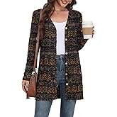 Yincro Women's Long Sleeve Lightweight Cardigan Sweaters Fall 2026 Open Front Casual Cardigans with Pockets