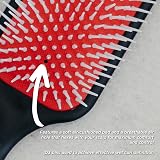 Denman Detangling Paddle Hairbrush Black D38 for Wet or Dry Hair view 6