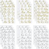 Amazon.com: 18 Sheet Iron on Letters Tie Dye Iron on Letters Flock ...