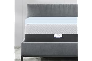 Celestial Sleep Memory Foam Mattress Topper, Cool Gel Infused, CertiPUR-US, 2 inch Medium Soft - Twin