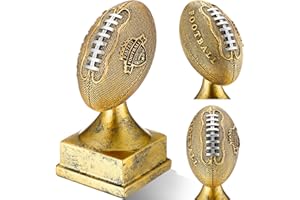Wiwiqing Fantasy Football Champion Trophy Winner Glory Award Celebrate The Game Winning Touchdown or Play Off Win(Gold,6 Inches)