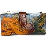 Patricia Nash Leather Nazari Bifold Wallet, Marigold Harvest
