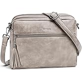 SYTRAH Crossbody Bags for Women, Lightweight Medium Crossbody Purse, Soft Leather Purses for Women Shoulder Handbags