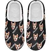 JUNZAN Green Dinosaur Men's Women's Memory Foam House Slippers Non Skid Soft Warm Sole Coral Fleece Slip-on Closed Toe Hand Free Shoes for Bedroom Travel