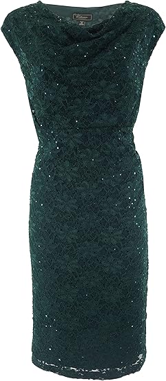 Dressbarn Collection Women S Plus Size Green Lace Dress At Amazon