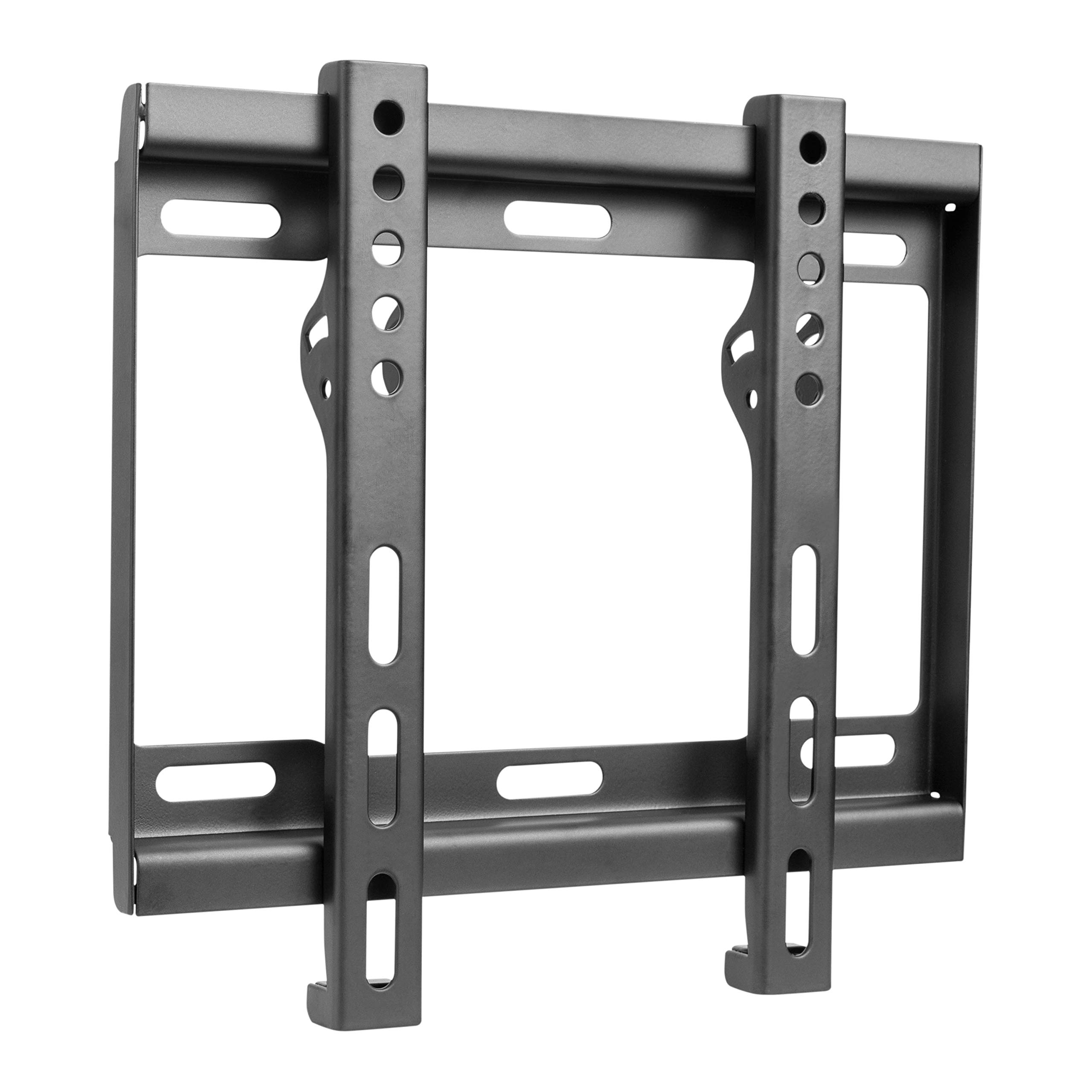 RICOO TV Wall Bracket Mount fixed flat approx 23-42 Inch LED LCD OLED F0722 Screen and Monitor Universal for VESA 100x100-200x200 Black