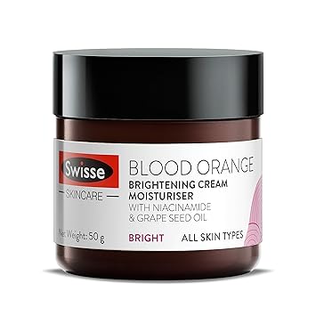 Swisse SC Blood Orange Brightening Cream Moisturiser for Uneven Skin Tones & Dull Skin - 50ml
