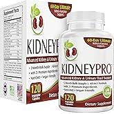 Kidney-Pro: with 21 Kidney Health Supplements in 1 Formula | All-in-1 Kidney Support Supplement | 2-Month Bulk Supply | 120 Capsules