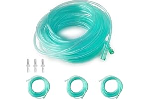 HD HOUDELL 3 Pack, Each 32.8 ft, Kink Resistant Premium Oxygen Tubing, Inner 6 Channel