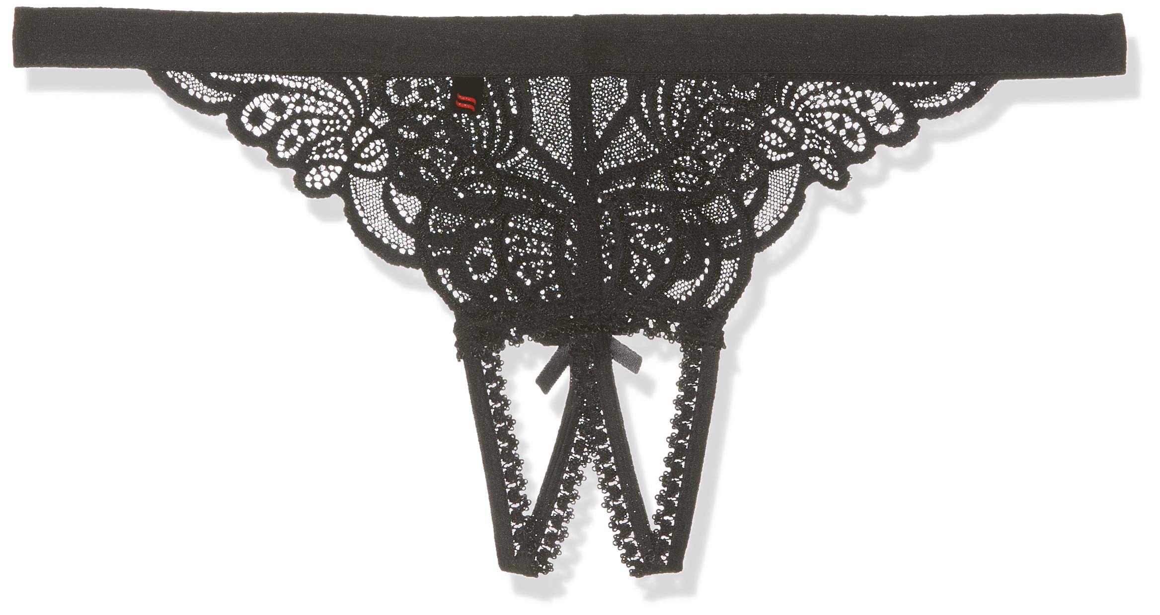 Obsessive Women's Lace Thong 828-THC-1, Black, S/M, one size
