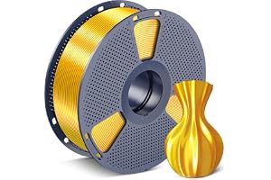 SUNLU Silk PLA Filament 1.75mm, 1KG(2.2lbs), 330 Meters, Silky Light Gold | Neat