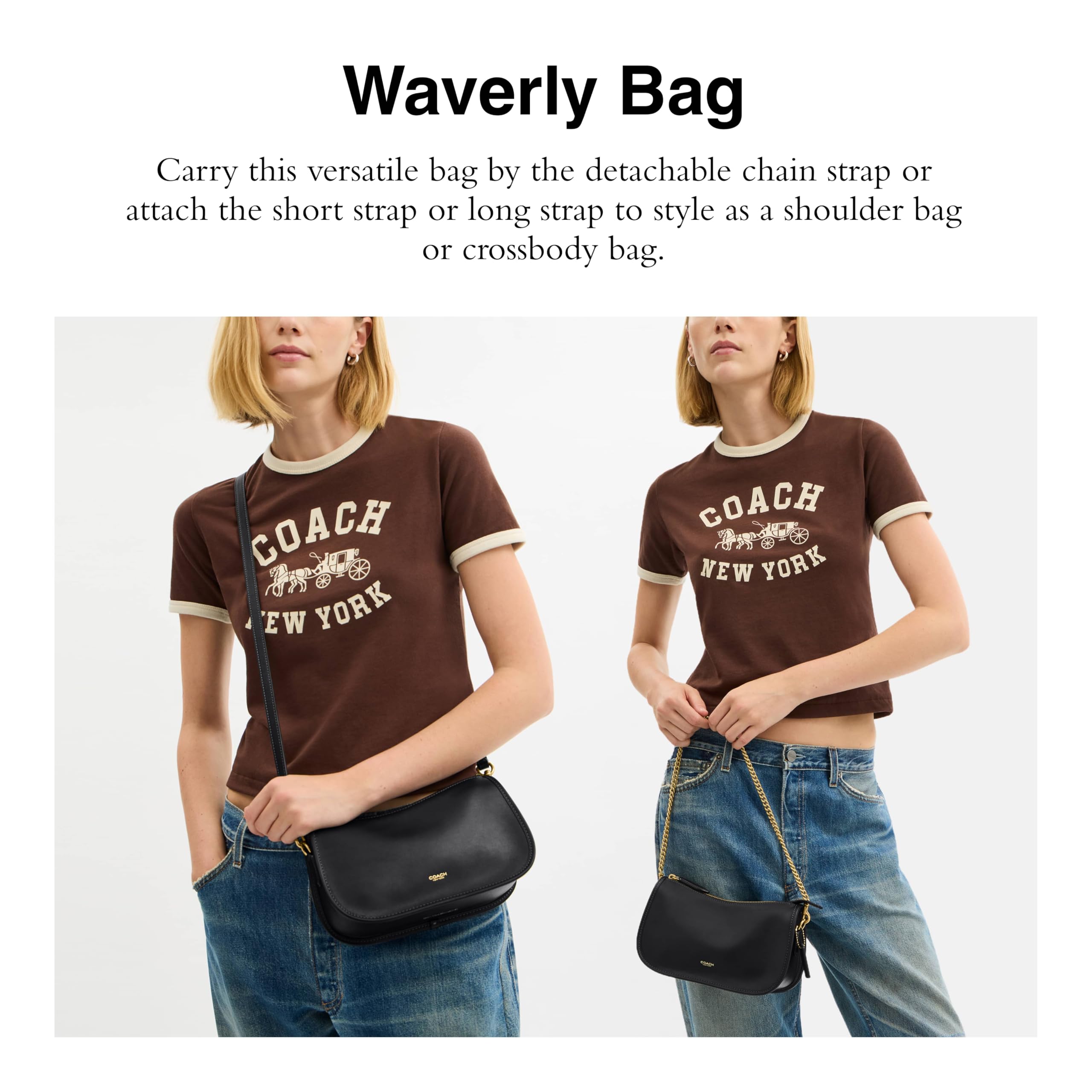 Coach Women's Natural Grain Leather Waverly Bag