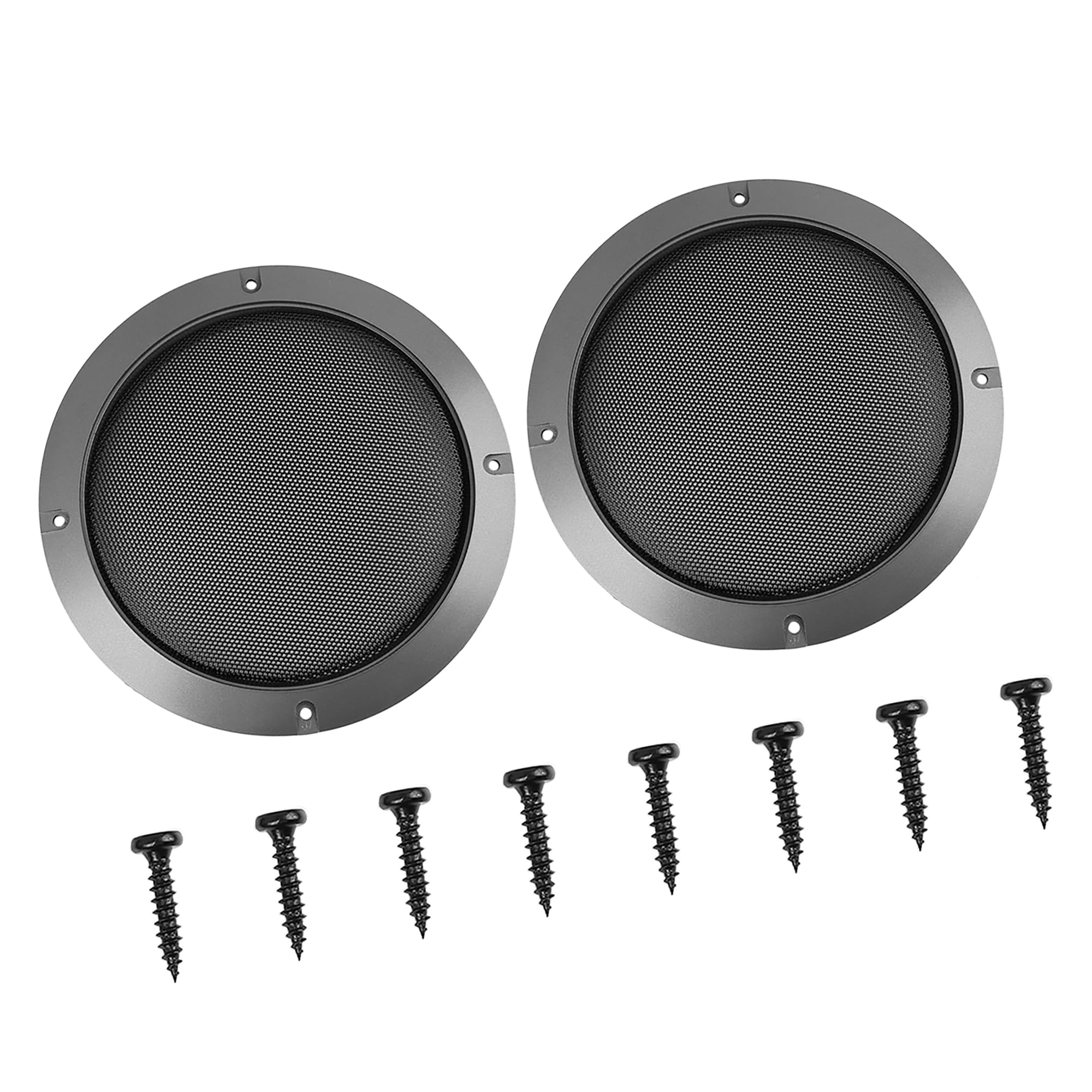 A ABSOPRO Car Speaker Cover Steel Mesh Sub Woofer Grill Protector (Set of 2)