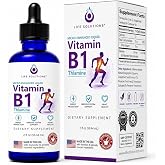 Liquid Vitamin B1 Drops, 50 mg Thiamine HCl Supplement, 30 Servings, 2 oz | SUPPORTS ENERGY, NERVE &amp; HEART HEALTH* &ndash; 50 mg liquid Vitamin B1 as thiamine HCl in a simple 5-ingredient formula.