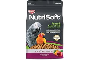 Kaytee Nutri Soft Pet Parrot & Conure Bird Food, 3 Pound