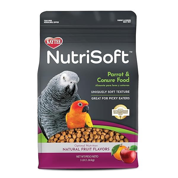 KAYTEE NUTRI SOFT PET PARROT & CONURE BIRD...