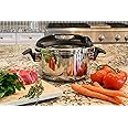 Barton 6 Quart Turbo Pressure Cooker Stovetop 18/8 Stainless Steel with Easy-Lock Lid (6QT) with Recipe Book