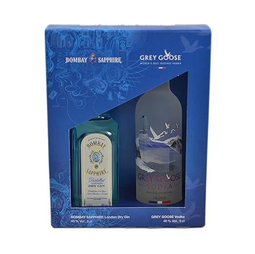Bombay Sapphire Gin & Grey Goose Vodka Miniaturset 5 cl 40%