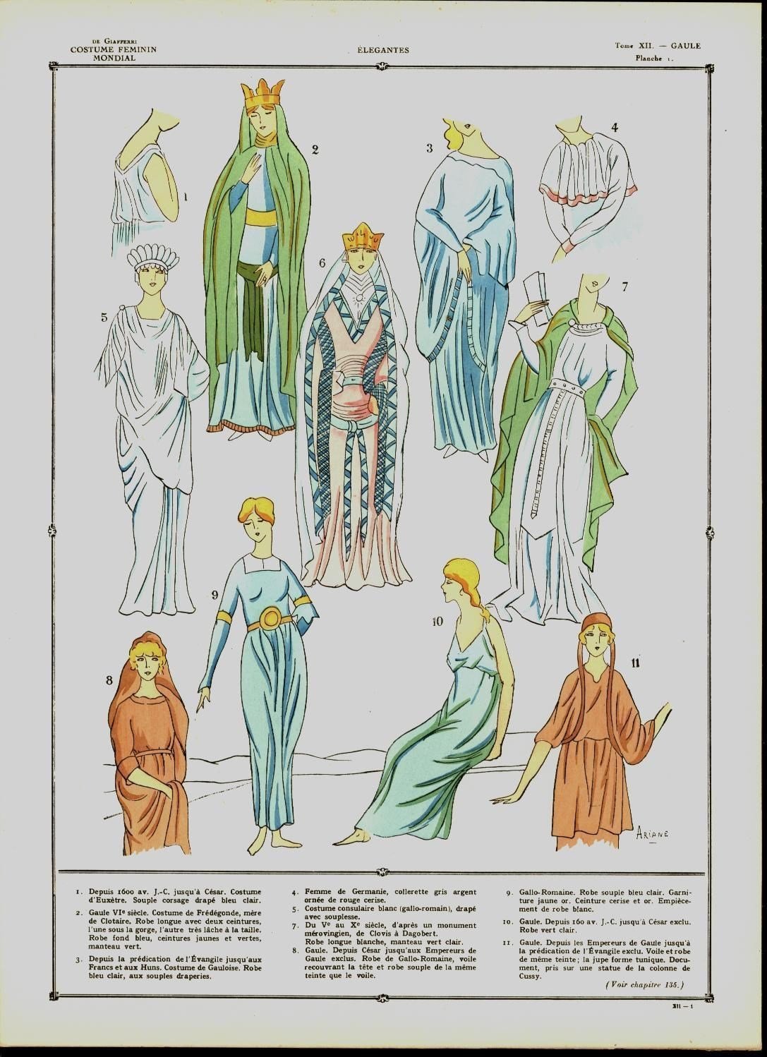 Amazoncom Elegance Beauties Royalty Gaul C1920 Vintage