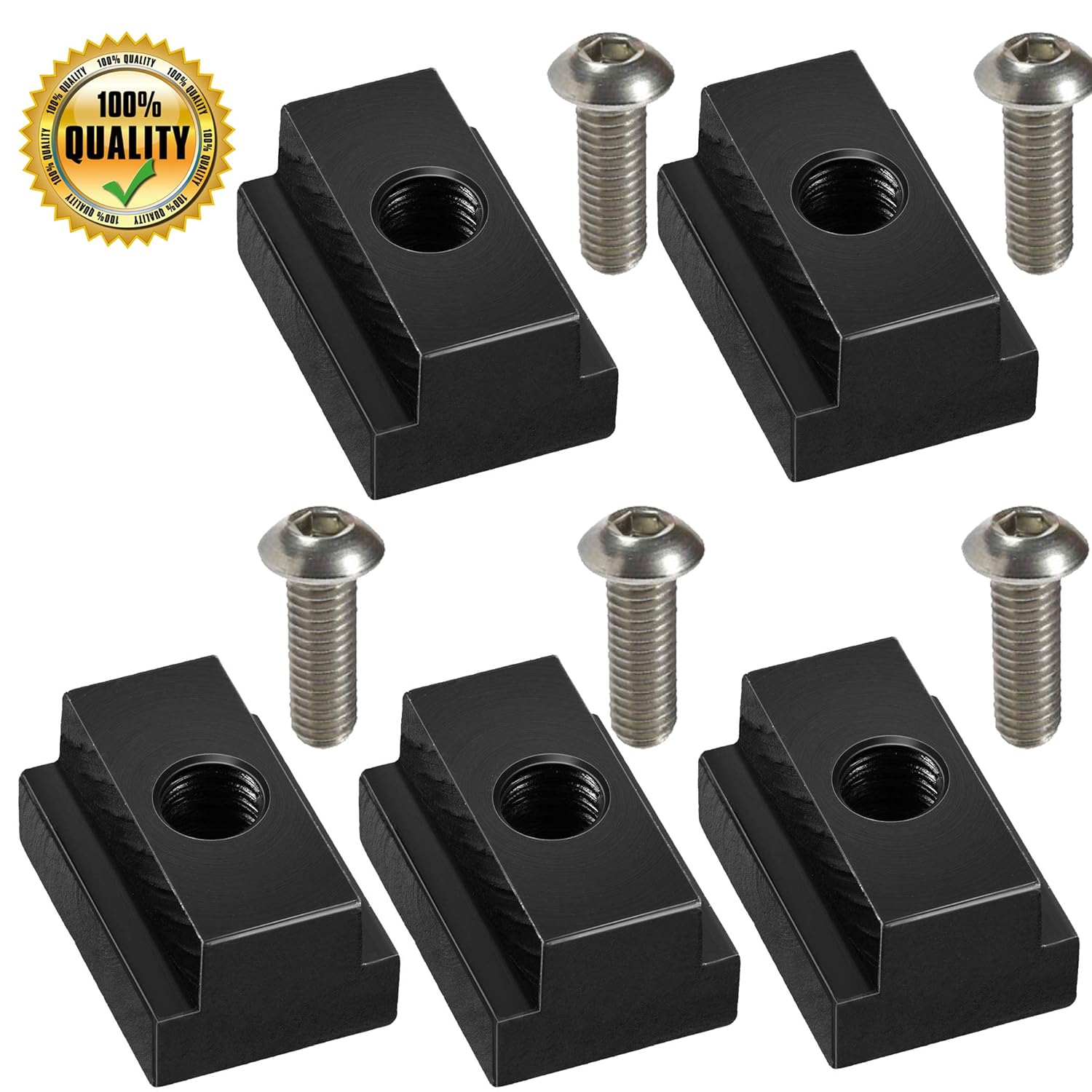 5Set T Slot Nuts/Rail Nuts for 0518 & Tundra Bed Deck Rail