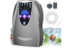 VTAR Ozone Machine, 1000mg/h Multipurpose Ozone Machine for Air, Water, Fruits, Vegetables Cleaner Device in Water - Dark Gray