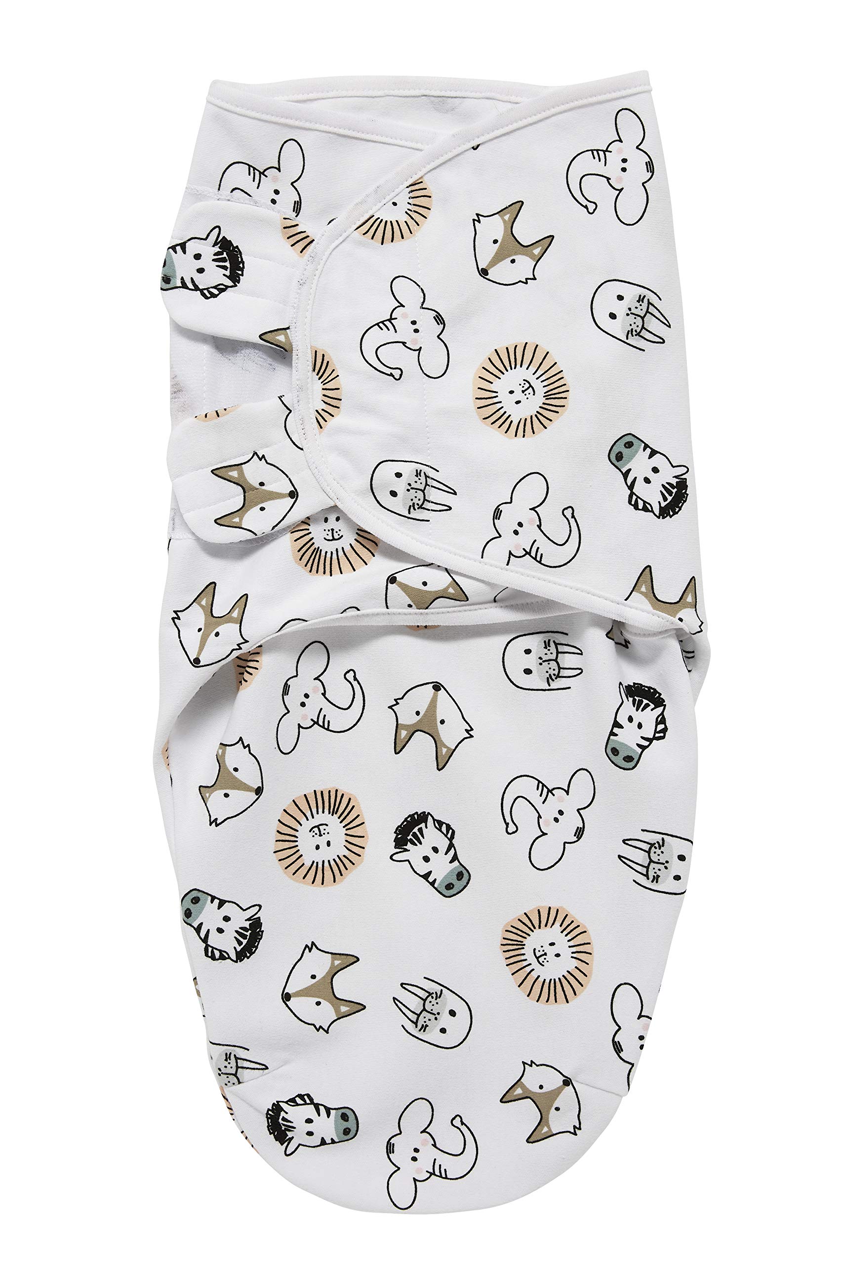 Meyco SwaddleMeyco 331019 Swaddling Blanket M/L (4-6 Months) Aniimal L Multi-Coloured