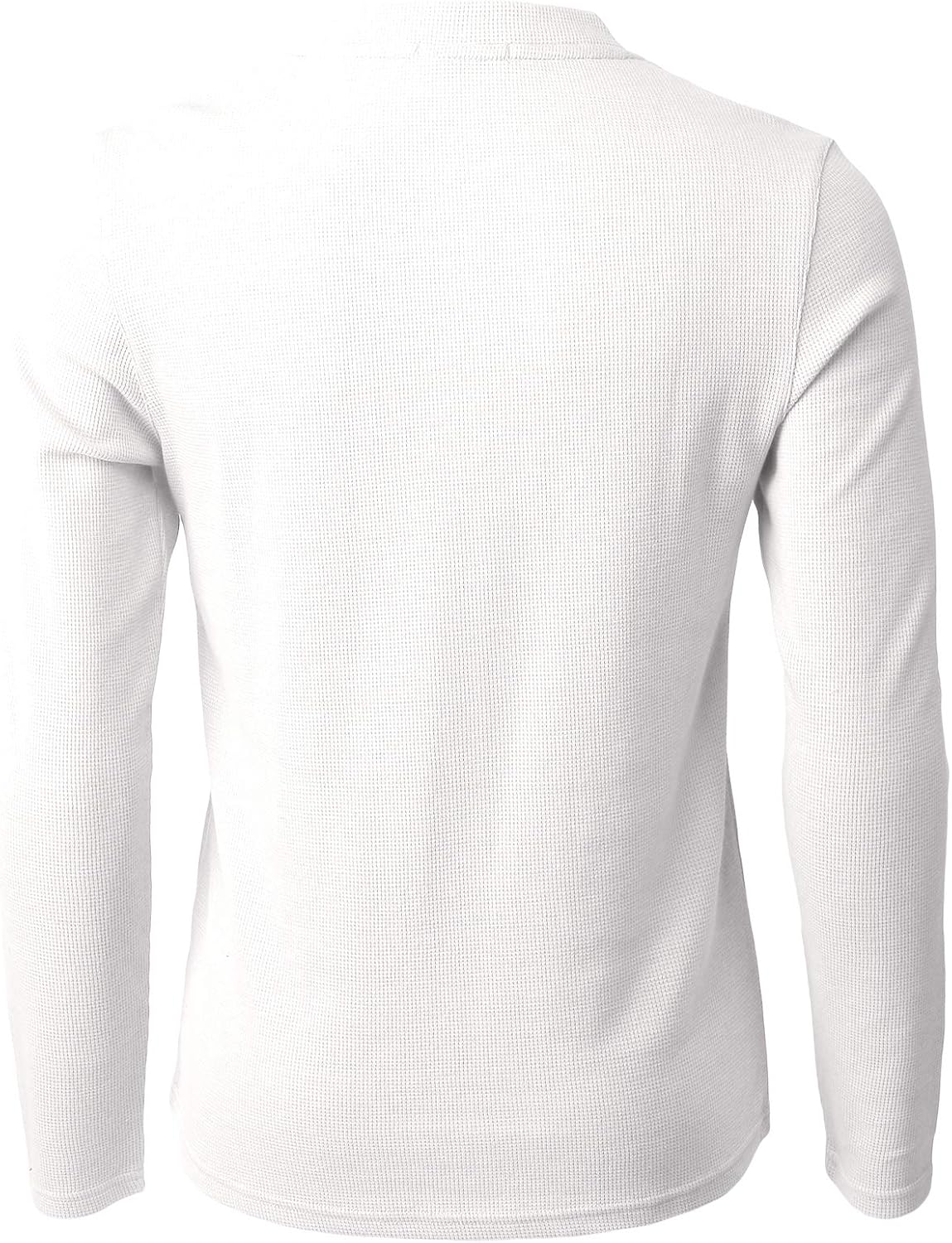 H2H Mens Casual Slim Fit Henley Long Sleeve T Shirts of Waffle Cotton: Clothing