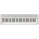 Casio Casiotone CT-S1 61-Key Portable Keyboard - White | Touch-sensitive, retro design; stereo grand piano + 60 AiX tones; built-in stereo speakers; USB-MIDI