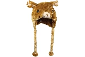 Bioterti Plush Fun Animal Hats One Size Cap Polyester With Fleece Lining