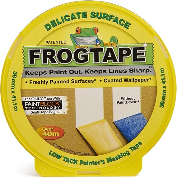 Frog Tape Yellow Delicate Surface Painters Masking Tape 36mm x 41.1m