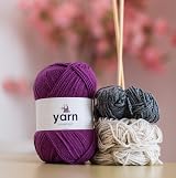 Korbond Yarn Beige 2 x 100g Acrylic DK Double Knit Crochet Wool view 4