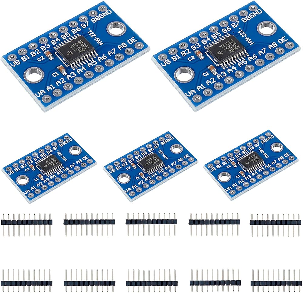 EPLZON TXS0108E 8 Channel Logic Level Converter Module 3.3V 5V Bi-Directional