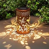TickTime Birthday Garden Lanterns Butterfly Solar Lights Outdoor 6H Charge IP65