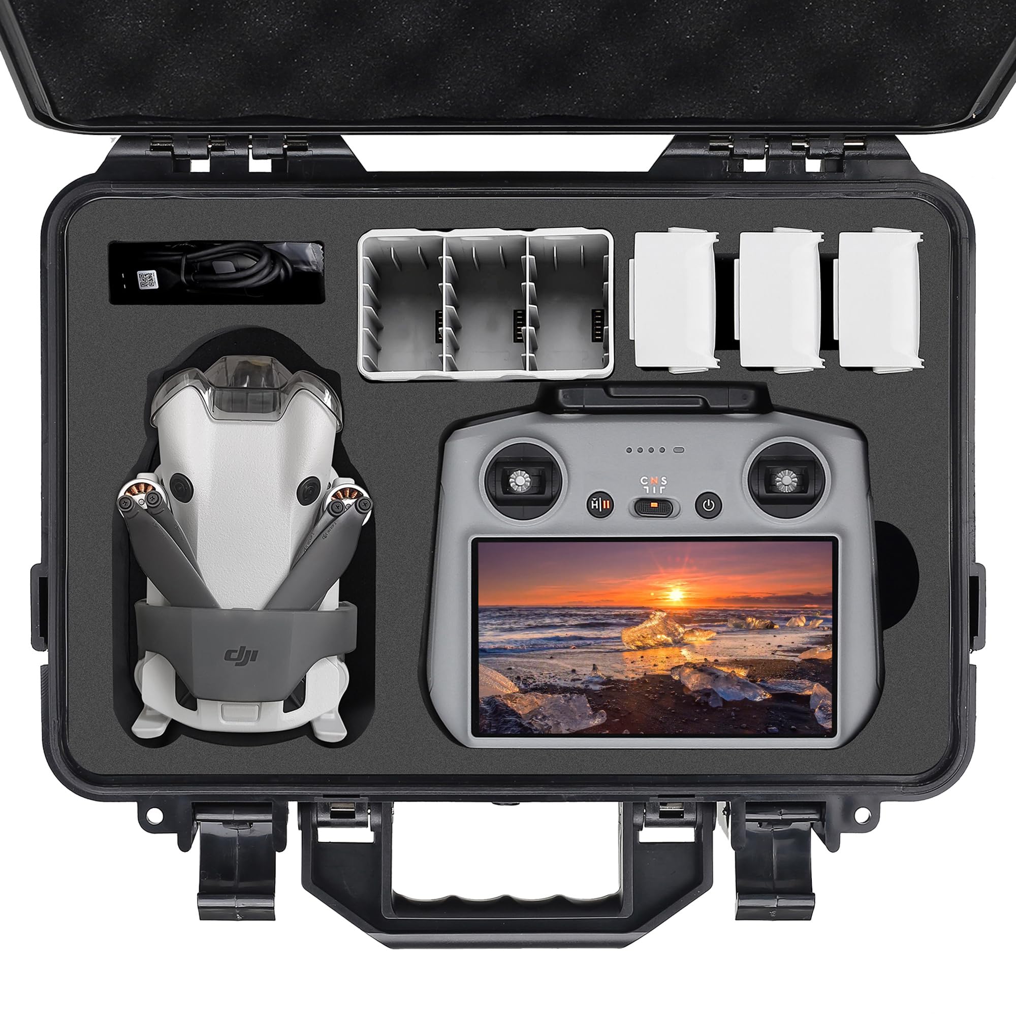 thumbnail image 2 of FPVtosky Waterproof Hard Case For DJI Mavic 4 Pro Fly More Combo, Fits 2 of 13