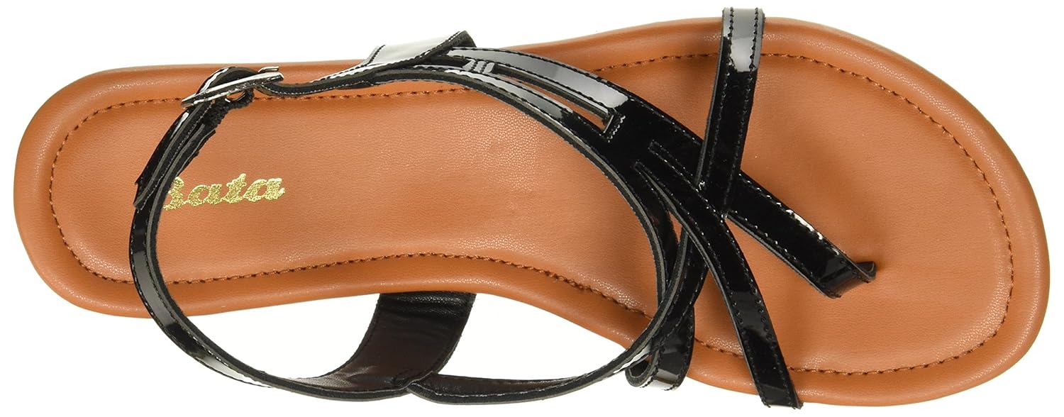 bata women's blair black fashion sandals - 5 uk/india (38 eu)(5616400)