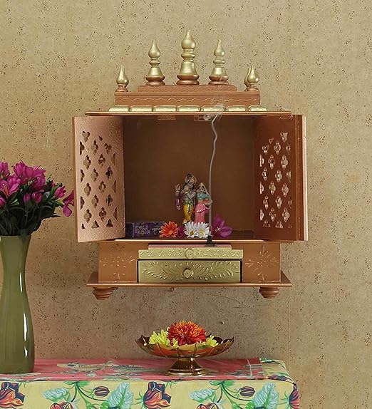 Amazon Com Wooden Temple Home Temple Pooja Mandir Pooja Mandap
