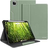 H HOLIMET Case for iPad Pro 12.9 2022 6th/5th/4th/3rd Generation 2021 2020 2018 with Pencil Holder Shockproof Folio Cover for iPad Pro 12.9 inch, Auto Sleep/Wake, Vegan Leather