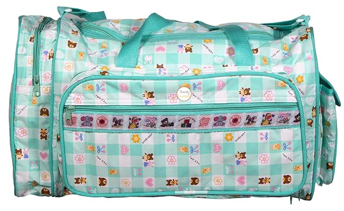 Trendy Dukaan Diaper/Mother Bag for New Born Baby - Multipurpose PVC Bag with Multiple Compartments (Green)