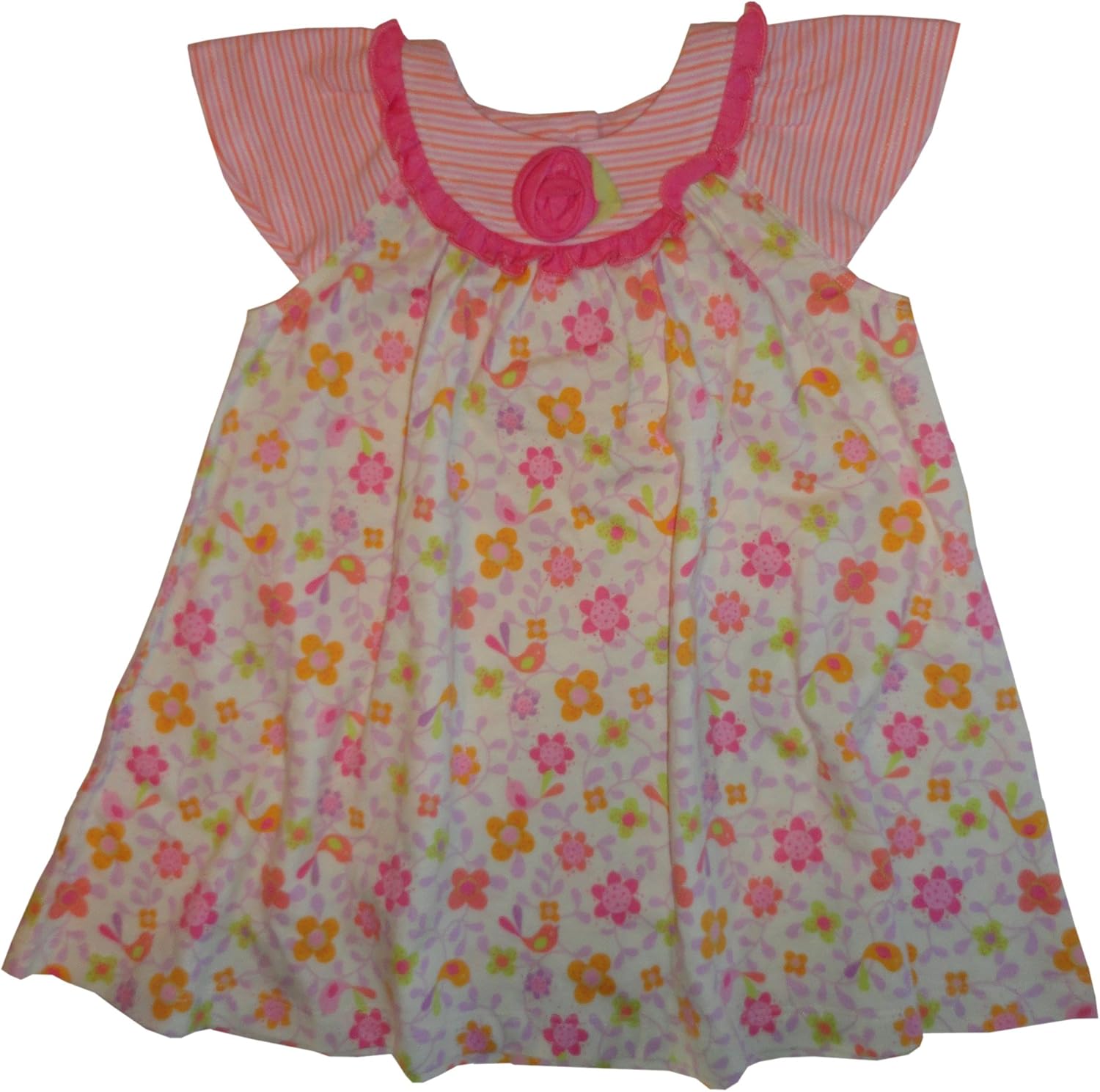 Infant Girl's Baby Lulu Floral Dress Pink Amazon.co.uk Clothing