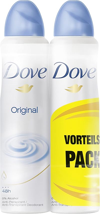 Dove Original Anti-Perspirant Deodorant Spray Twin Pack 2x150ml