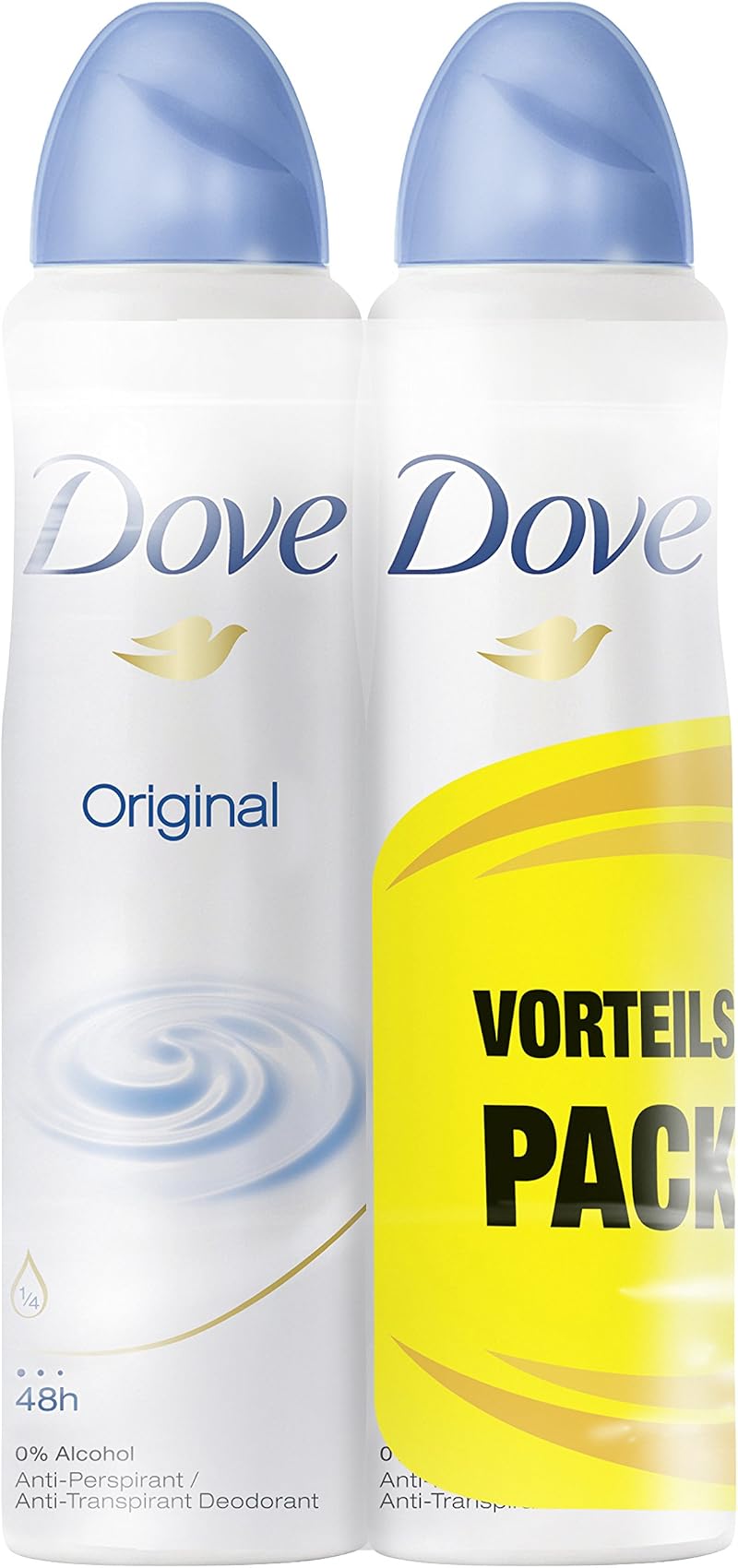 Dove Original Anti-Perspirant Deodorant Spray Twin Pack 2x150ml