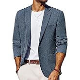 PJ PAUL JONES Mens Blazer Casual Sport Coats Lightweight One Button Suit Jacket for Summer