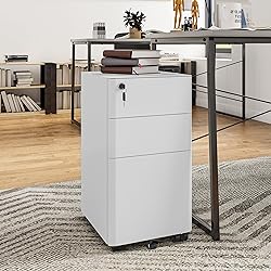 YITAHOME 3-Drawer Metal Filing Cabinet with