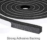 fowong Draught Excluder Tape 12mm x 12mm x 2m 2 Rolls Weather Stripping view 4